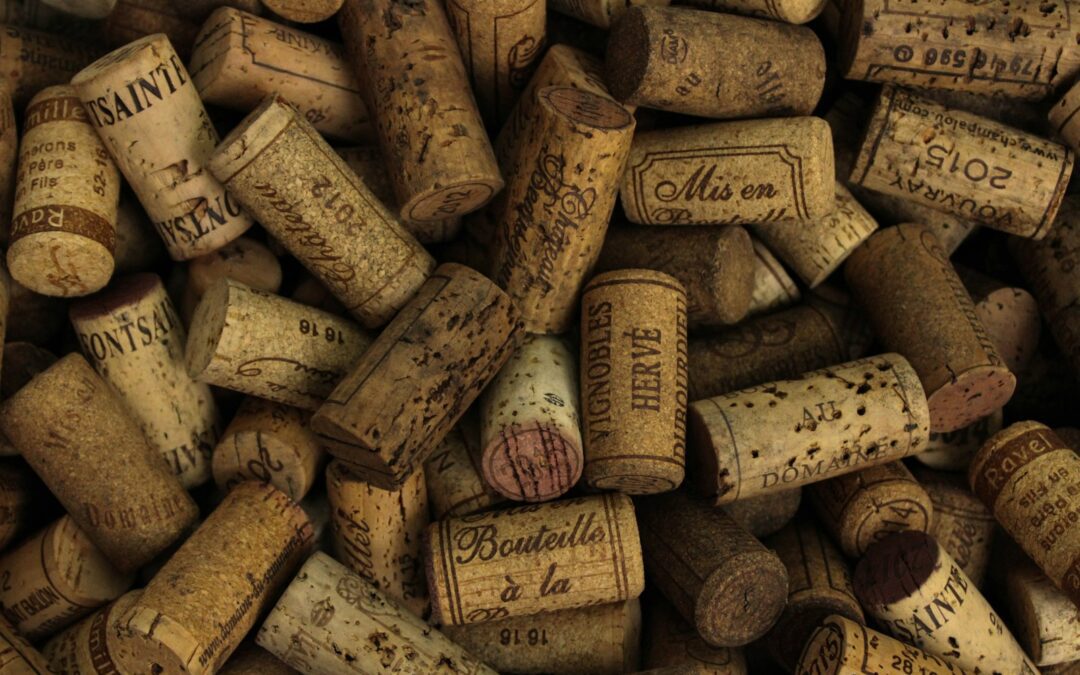 assorted printed cork stoppers